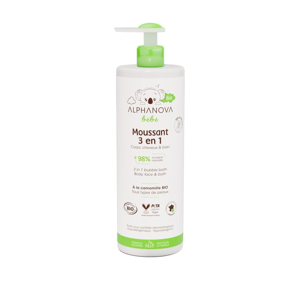 ALPHANOVA BB moussant 3en1 bio 400 ml