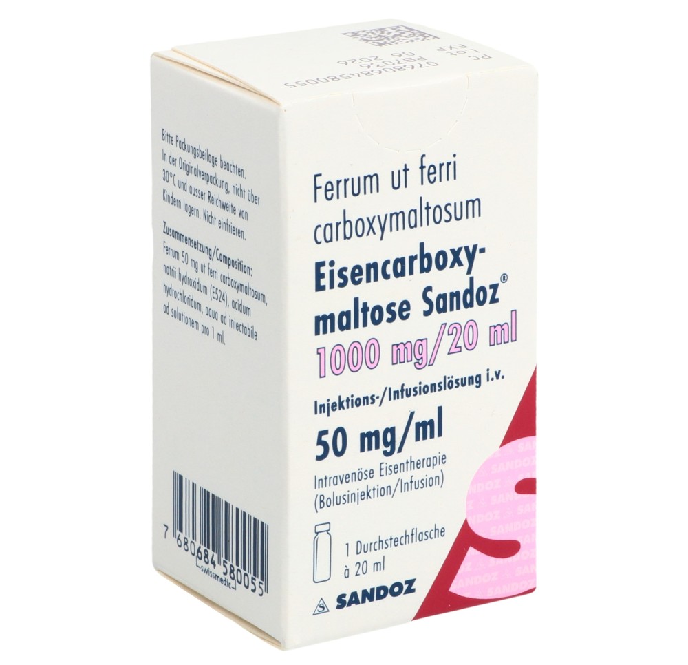 CARBOXYMALTOSE FERRI Sandoz 1000 mg/20ml CARBOXYMALTOSE FERRI Sandoz 1000 mg/20ml