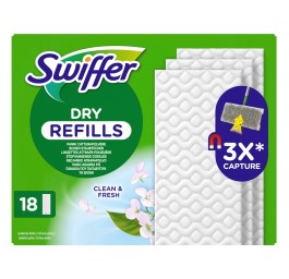 SWIFFER recharge lingettes sèches parfumées 18 pce