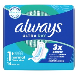 ALWAYS Ultra serv hyg Normal ailet 14 pce