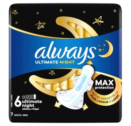 ALWAYS Ult serv hyg Ult Night Max Prot ail 7 pce