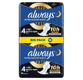 ALWAYS Ultra serv hyg Sec Night ail BigPack 16 pce