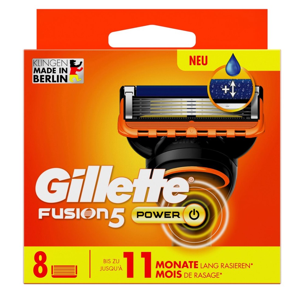 GILLETTE Fusion5 Power lames ras (n) 8 pce
