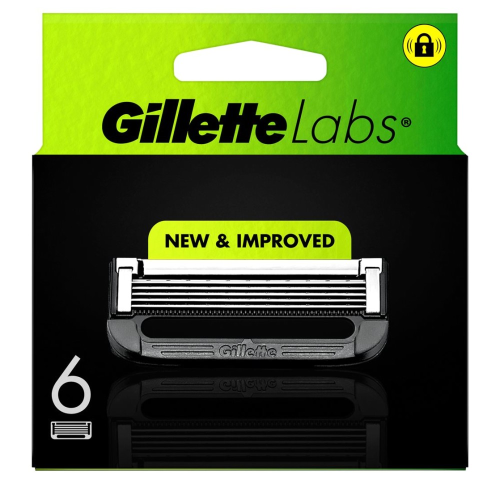 GILLETTE LABS lames ras 6 pce