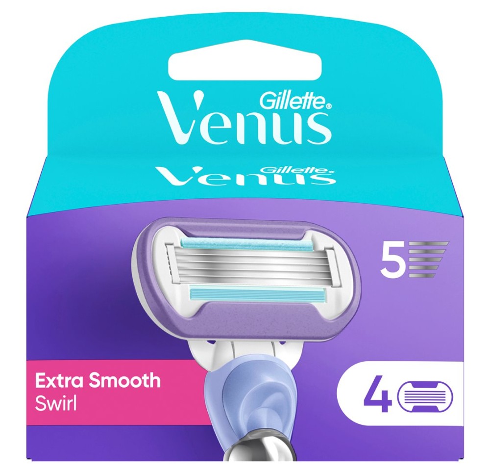 GILLETTE Venus Ext Smooth Swirl lames (n) 4 pce