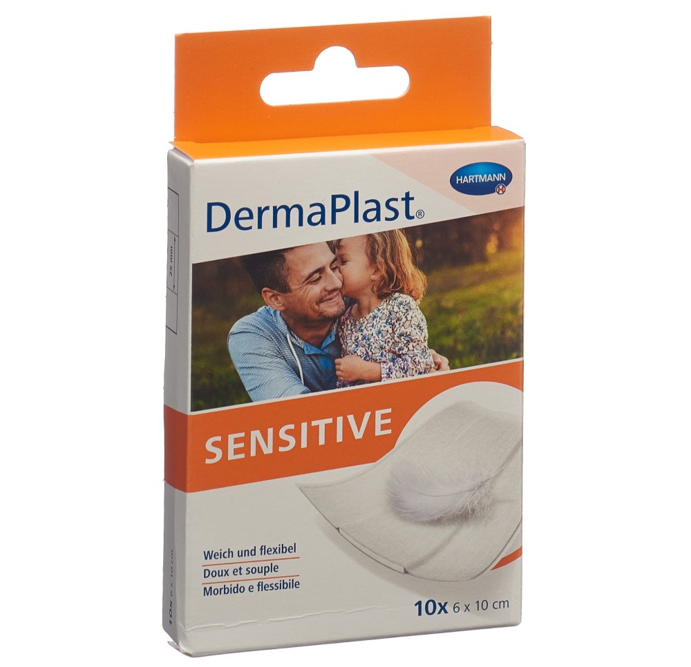 DERMAPLAST Sensitive pans rapid 6x10cm bla 10 pce