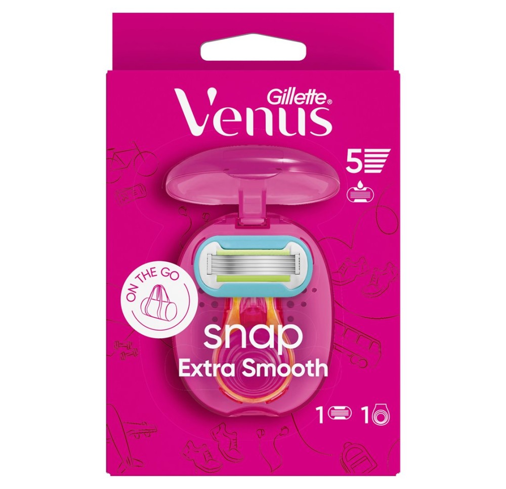 GILLETTE Venus Ext Smooth rasoir Snap 1 lame (n)