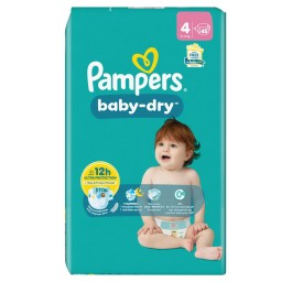PAMPERS Baby Dry Gr4 9-14kg Maxi éco (n) 45 pce