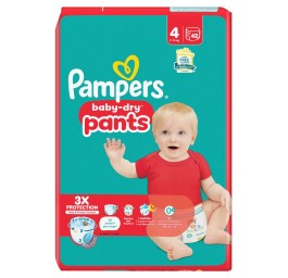 PAMPERS Baby Dry Pan Gr4 9-15kg Ma éco (n) 42 pce