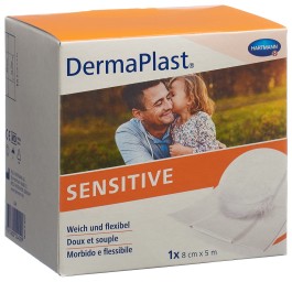 DERMAPLAST Sensitive pans rapid 8cmx5m bla rouleau