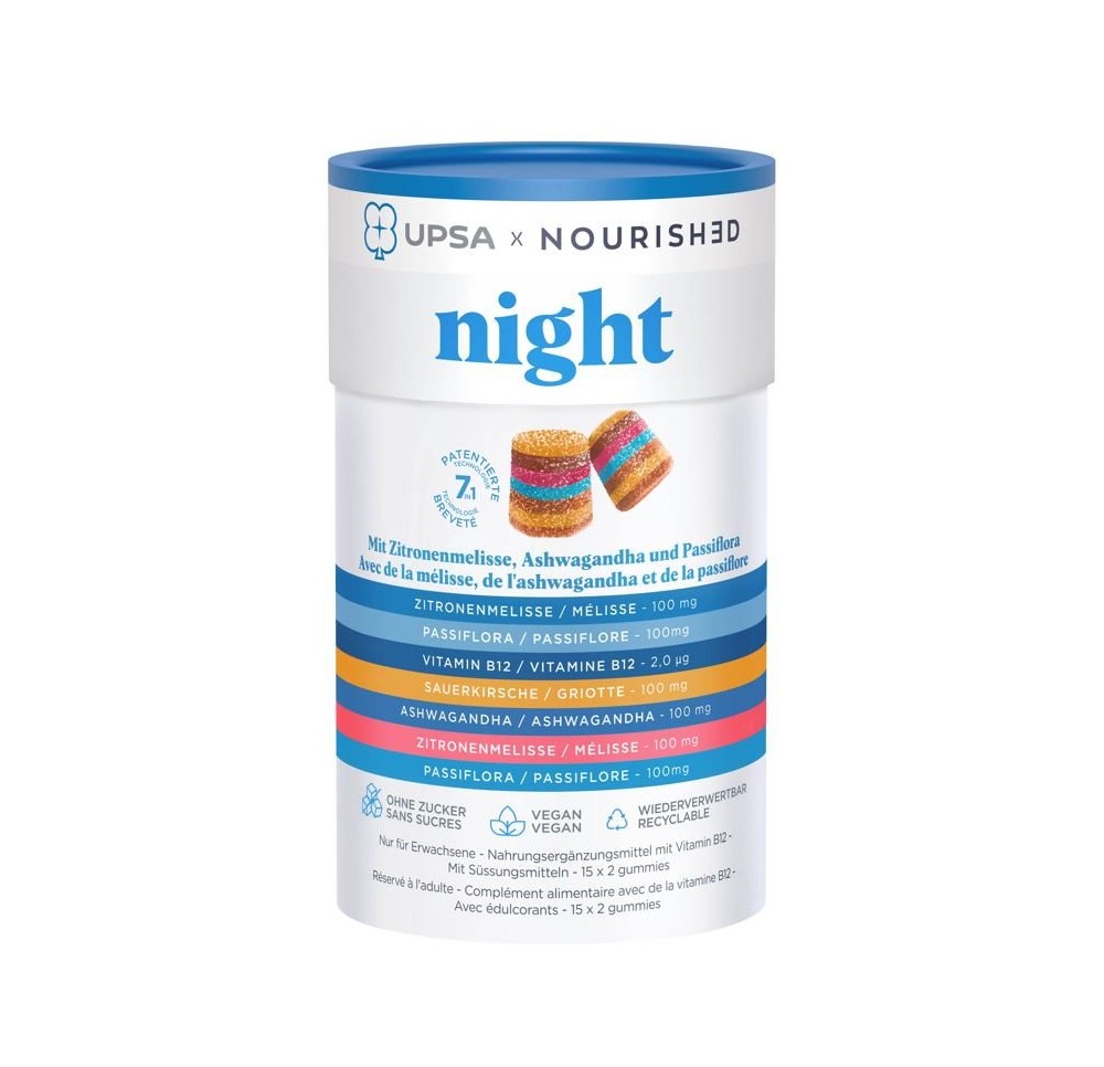 UPSA X NOURISHED Night gummies box 30 pce UPSA X NOURISHED Night gummies box 30 pce