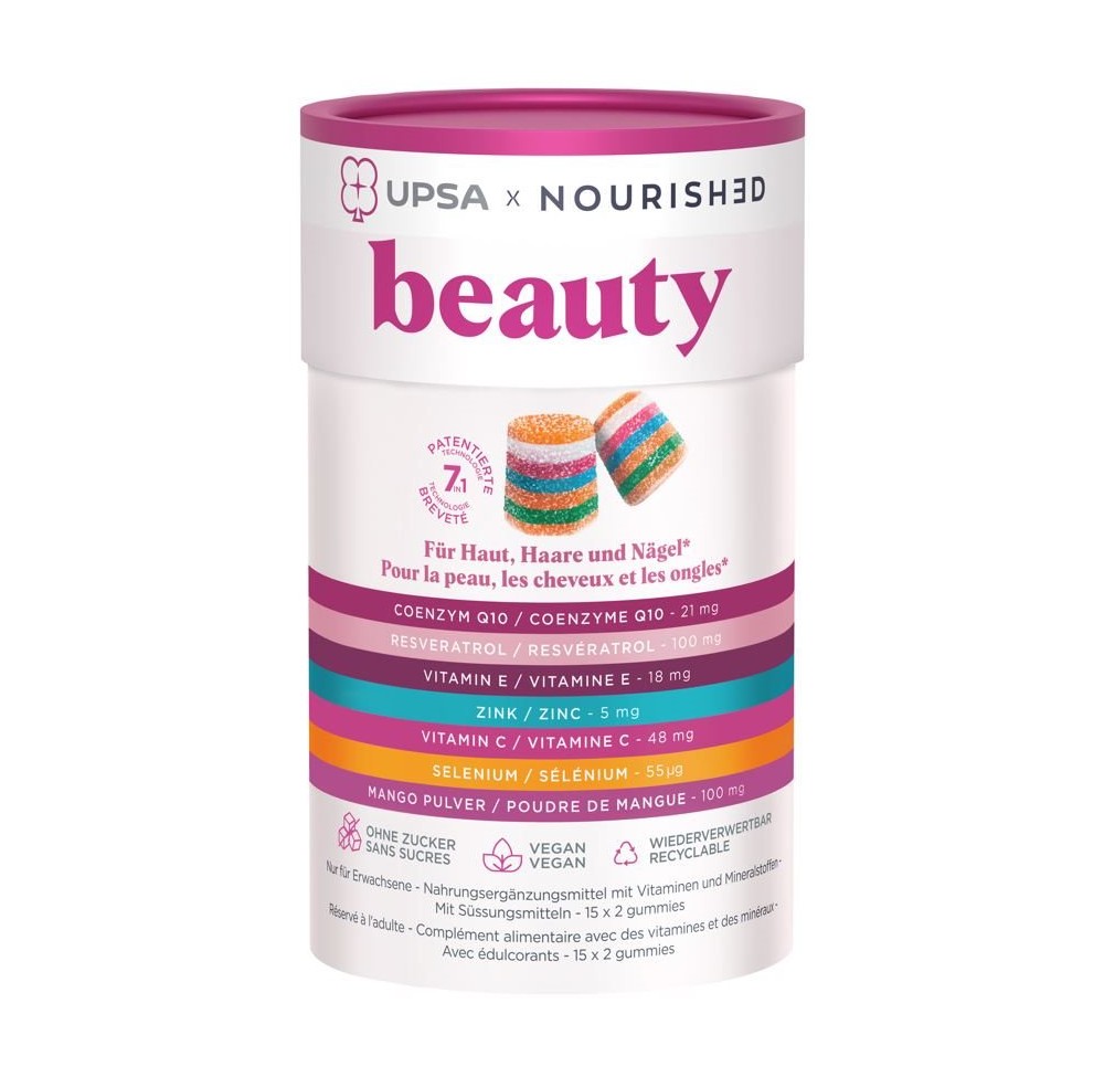 UPSA X NOURISHED Beauty gummies box 30 pce UPSA X NOURISHED Beauty gummies box 30 pce