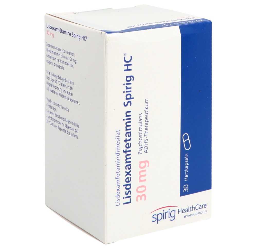 LISDEXAMFETAMINE Spirig HC caps 30 mg bte 30 pce LISDEXAMFETAMINE Spirig HC caps 30 mg bte 30 pce