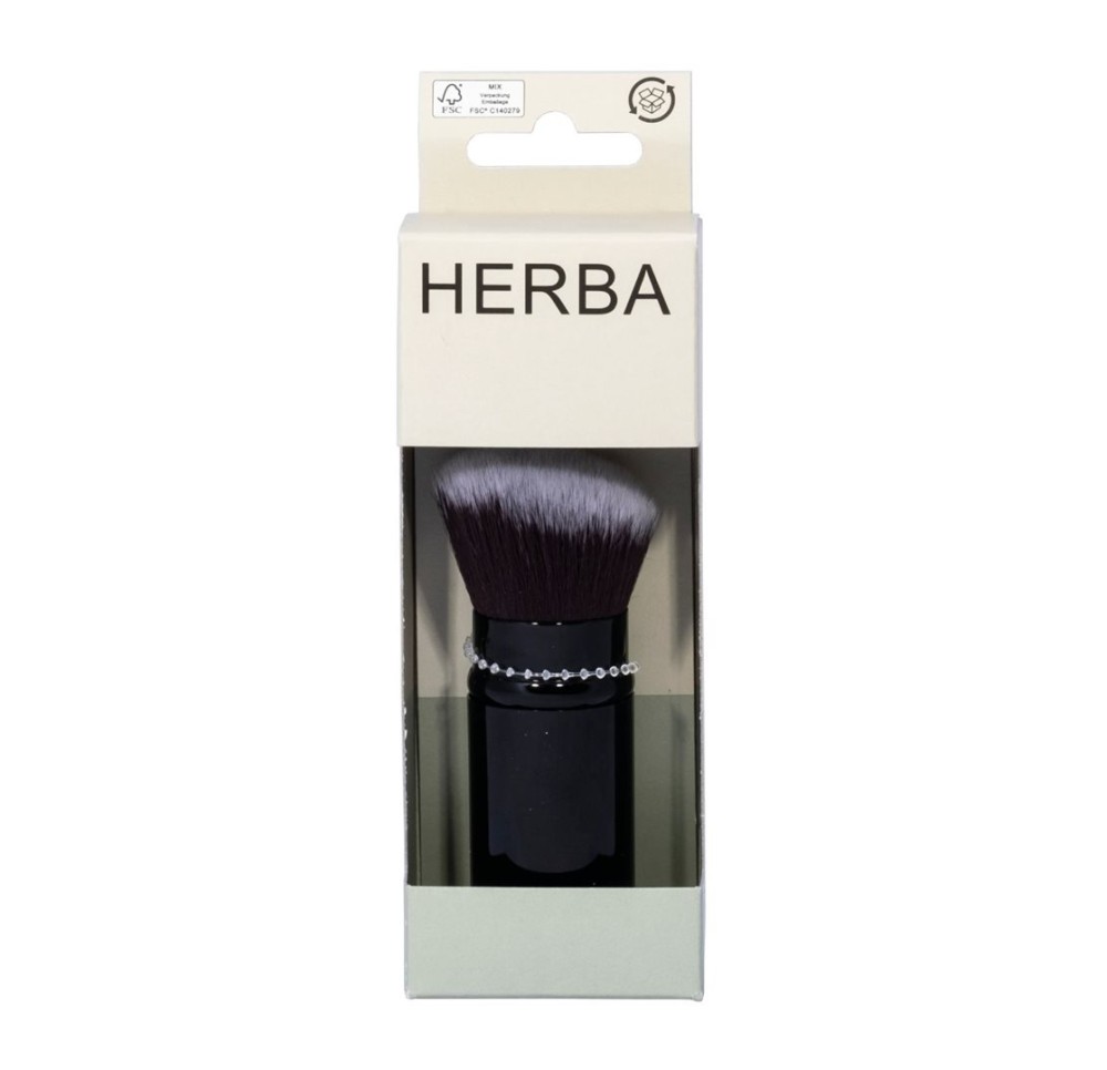 HERBA pinceau de voyage soies en nylon noir
