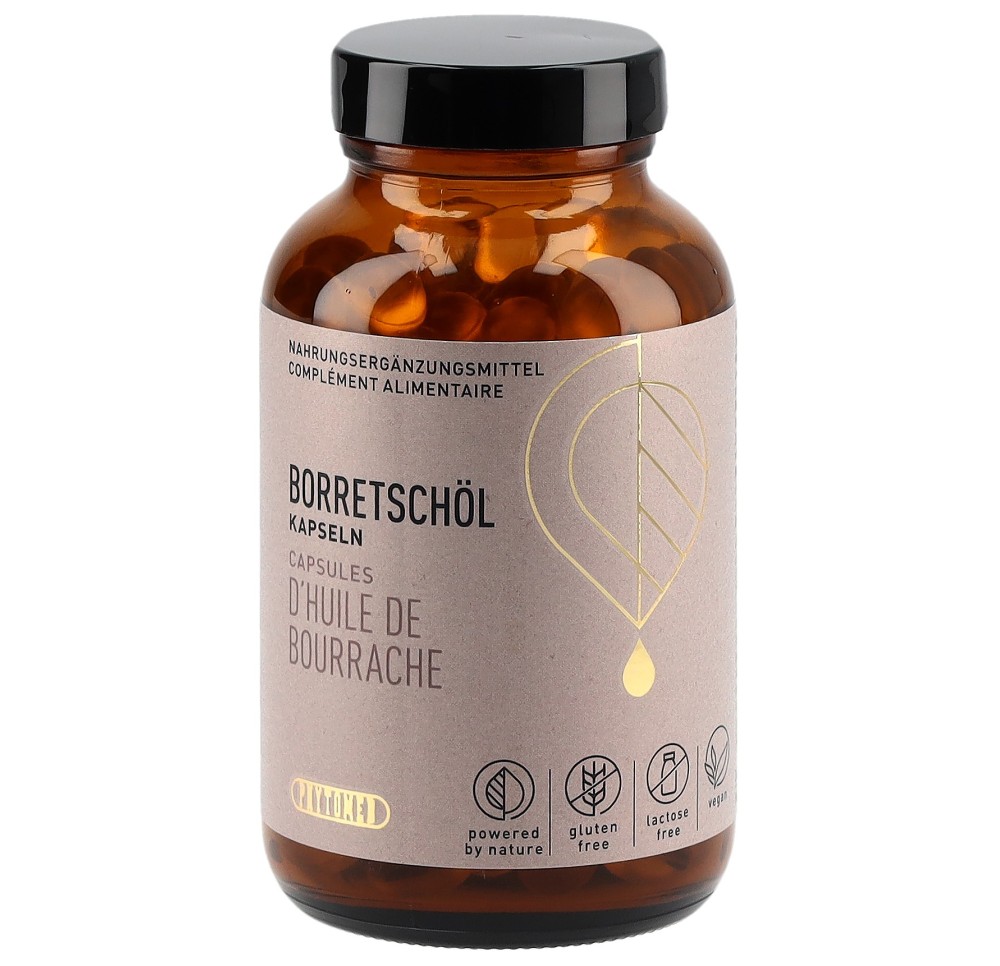 PHYTOMED Huile de bourrache caps verre 200 pce PHYTOMED Huile de bourrache caps verre 200 pce
