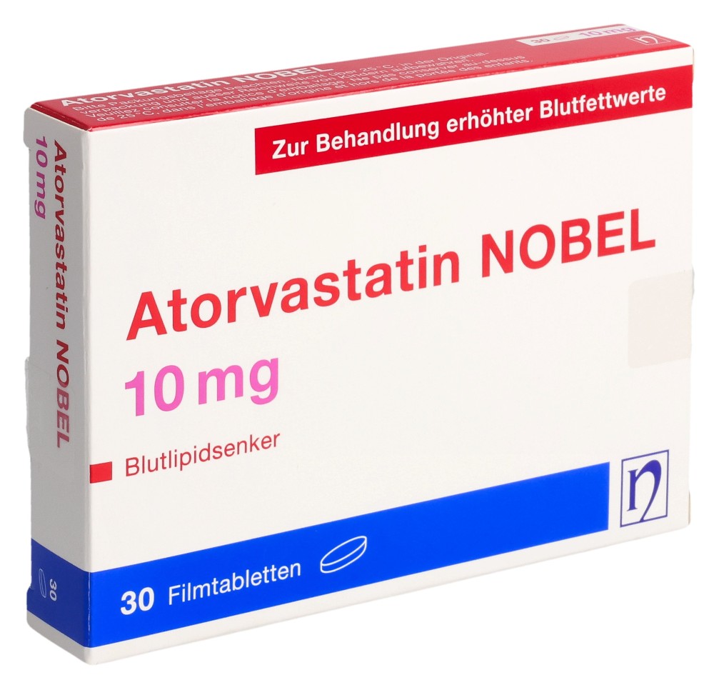 ATORVASTATIN NOBEL cpr pell 10 mg 30 pce ATORVASTATIN NOBEL cpr pell 10 mg 30 pce