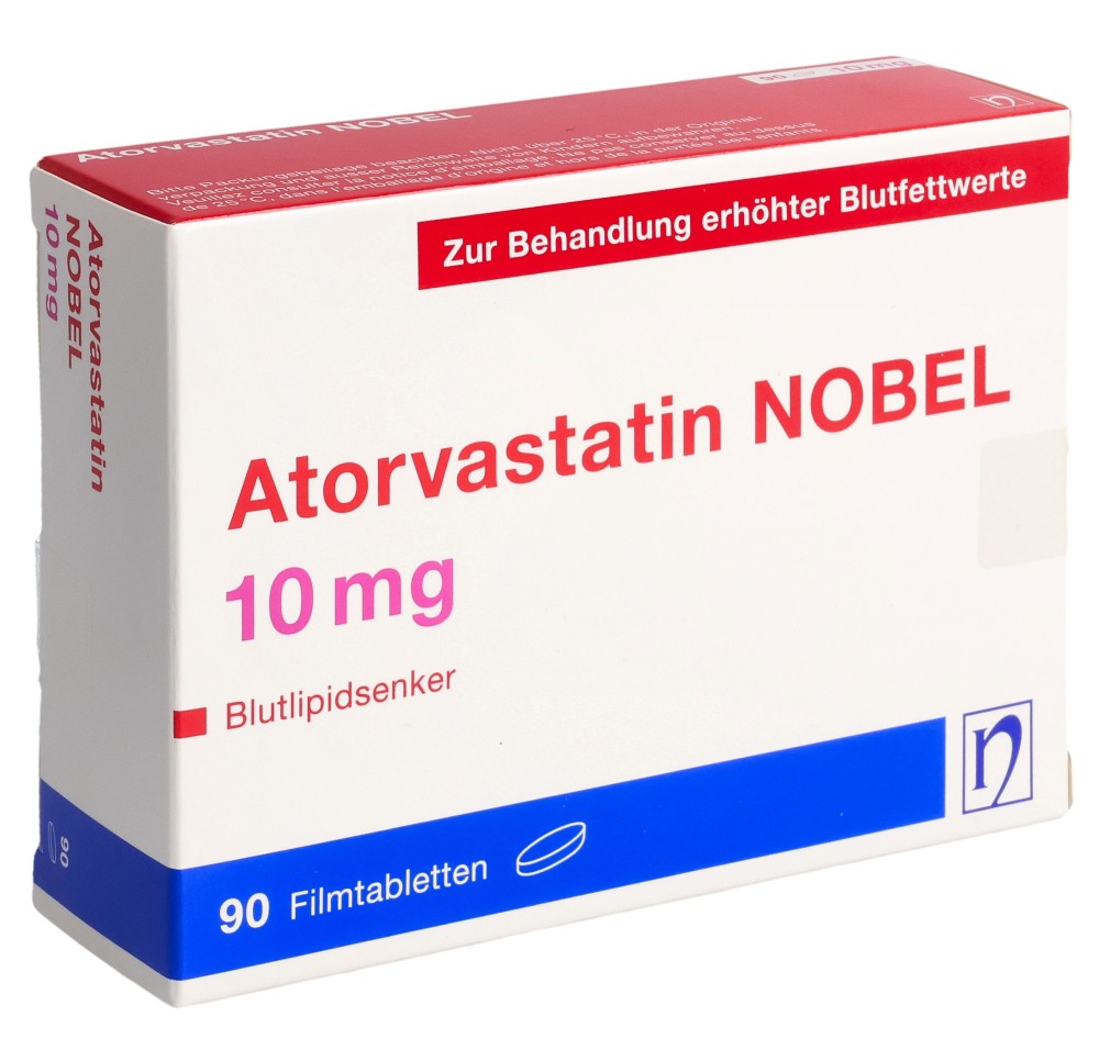 ATORVASTATIN NOBEL cpr pell 10 mg 90 pce ATORVASTATIN NOBEL cpr pell 10 mg 90 pce