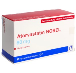 ATORVASTATIN NOBEL cpr pell 80 mg 30 pce