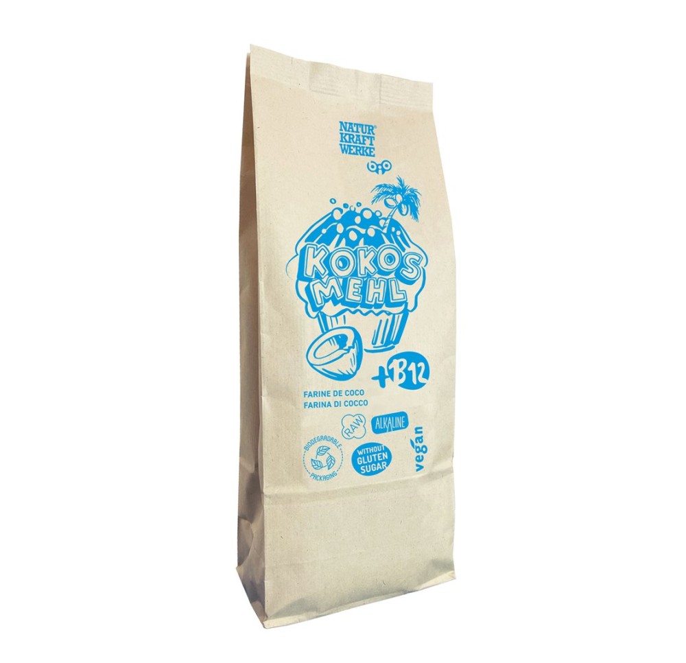 NATURKRAFTWERKE Farine de coco avec B12 bio 600 g