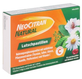 NEOCITRAN Natural pastilles à sucer 16 pce