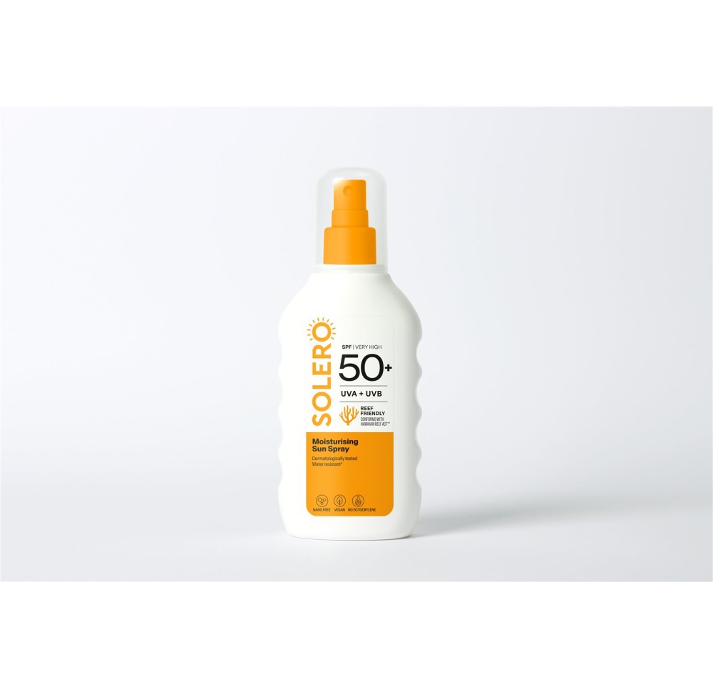 SOLERO spray solaire hydrat SPF50+ 200 ml SOLERO spray solaire hydrat SPF50+ 200 ml