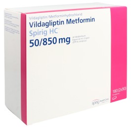 VILDAGLIPTIN Metformin Spirig HC 50/850mg 180 pce