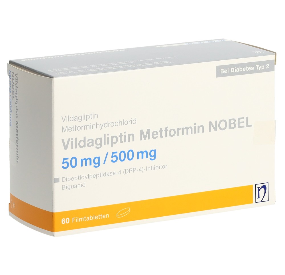 VILDAGLIPTIN Metformin NOBEL 50/500 mg 60 pce