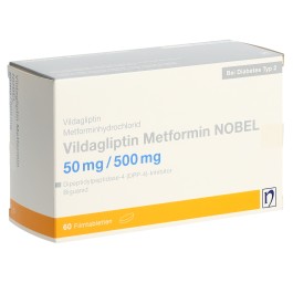 VILDAGLIPTIN Metformin NOBEL 50/500 mg 60 pce