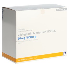 VILDAGLIPTIN Metformin NOBEL 50/500 mg 180 pce