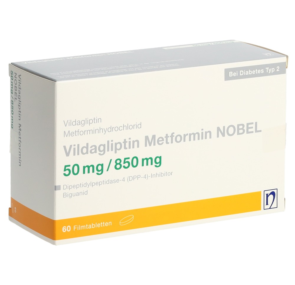 VILDAGLIPTIN Metformin NOBEL 50/850 mg 60 pce