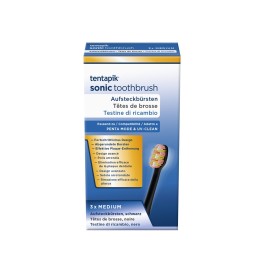 TENTAPIK brossettes medium black 3 pce