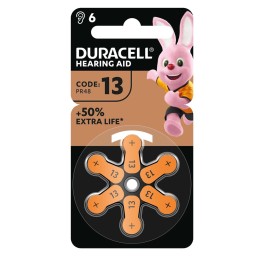 DURACELL pile EasyTab 13 Zinc Air D6 1.4V 6 pce