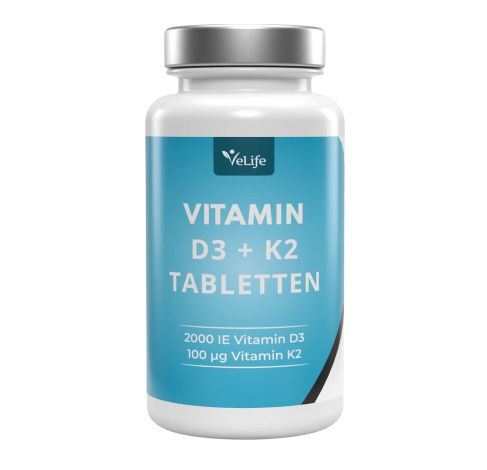 VELIFE Vitamine D3 + K2 cpr sécables bte 120 pce VELIFE Vitamine D3 + K2 cpr sécables bte 120 pce