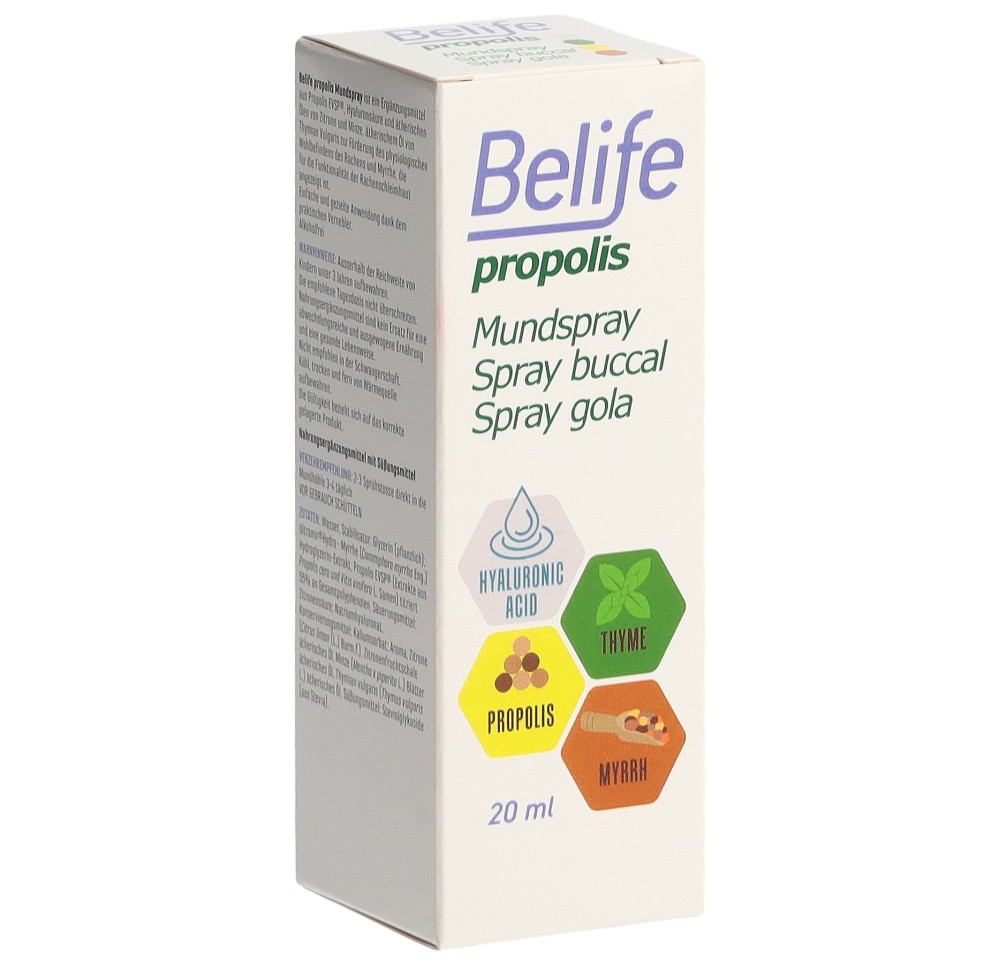 BELIFE Propolis spray buccal 20 ml BELIFE Propolis spray buccal 20 ml