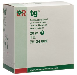 TG band tubulaire 7cmx20m blanc rouleau