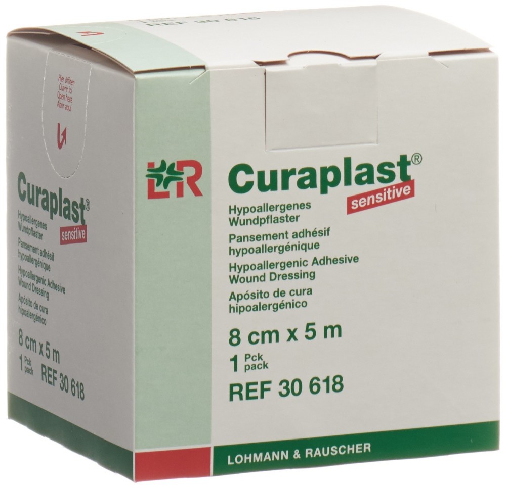 CURAPLAST pans adhésif 8cmx5m chair rouleau CURAPLAST pans adhésif 8cmx5m chair rouleau
