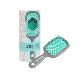 UNBRUSH brosse à démêler manche gris Aurora Teal