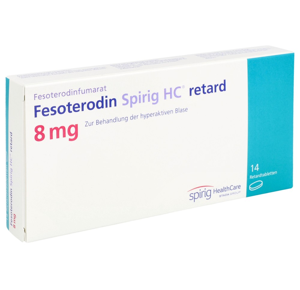 FESOTERODINE Spirig HC cpr ret 8 mg 14 pce
