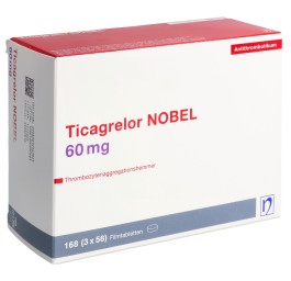 TICAGRELOR NOBEL cpr pell 60 mg 168 pce