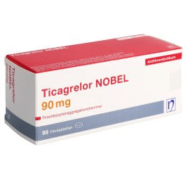 TICAGRELOR NOBEL cpr pell 90 mg 98 pce