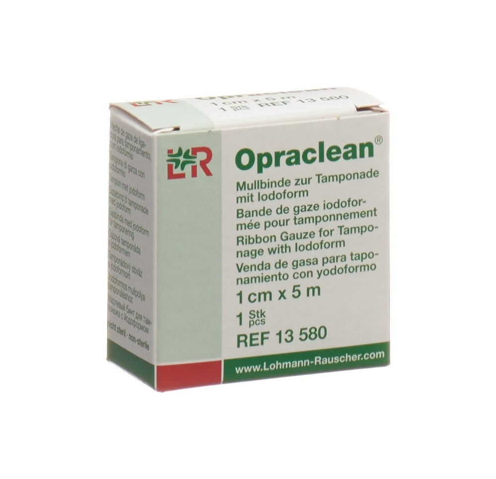 OPRACLEAN bande gaz pour mèche iodoforme 1cmx5m