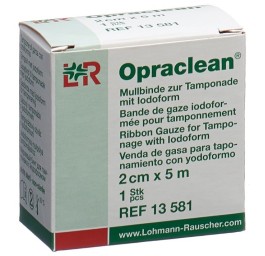 OPRACLEAN bande gaz pour mèche iodoforme 2cmx5m