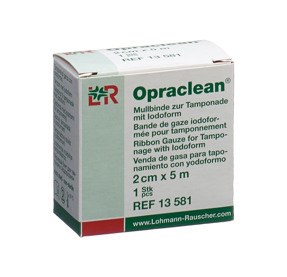 OPRACLEAN bande gaz pour mèche iodoforme 2cmx5m