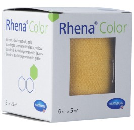 RHENA Color bandes élastiques 6cmx5m jaune