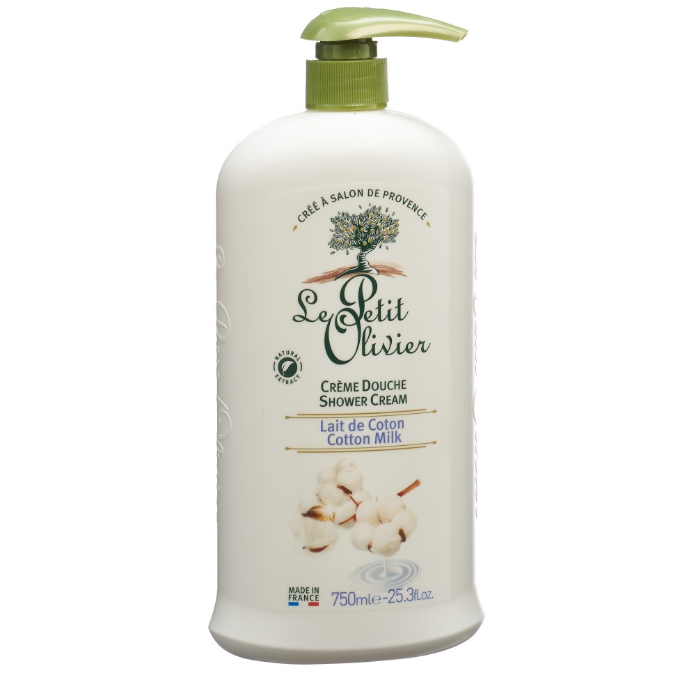 LE PETIT OLIVIER crème douche coton hypo 750 ml LE PETIT OLIVIER crème douche coton hypo 750 ml