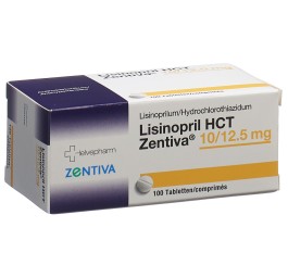 LISINOPRIL HCT Zentiva cpr 10/12.5 mg 100 pce