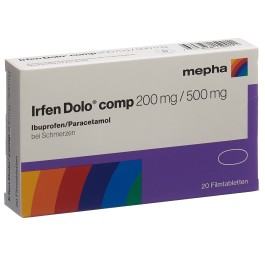 IRFEN DOLO comp cpr pell 200 mg/500 mg 20 pce