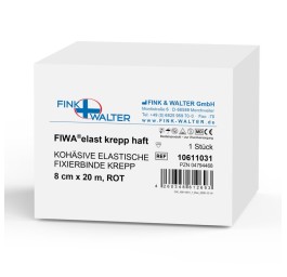 FIWA elast pansements fixation krepp 8cmx20m rouge