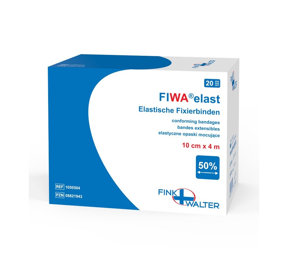 FIWA elast pansem fixation 10cmx4m rouleau 20 pce FIWA elast pansem fixation 10cmx4m rouleau 20 pce