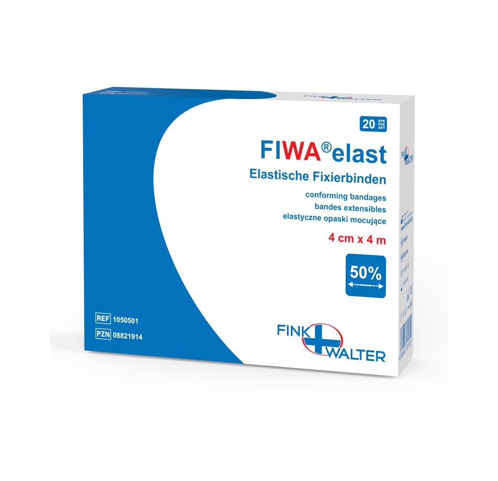 FIWA elast pansem fixation 4cmx4m rouleau 20 pce FIWA elast pansem fixation 4cmx4m rouleau 20 pce